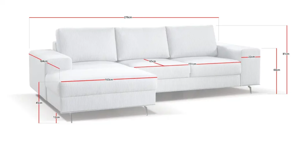 Canapé d'angle convertible Confort de chez Maxmobel
